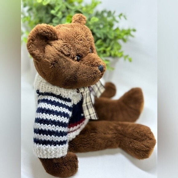 Ty Classic Collection “Molasses” the Teddy With Star Sweater 13”Plush - Picture 3 of 12
